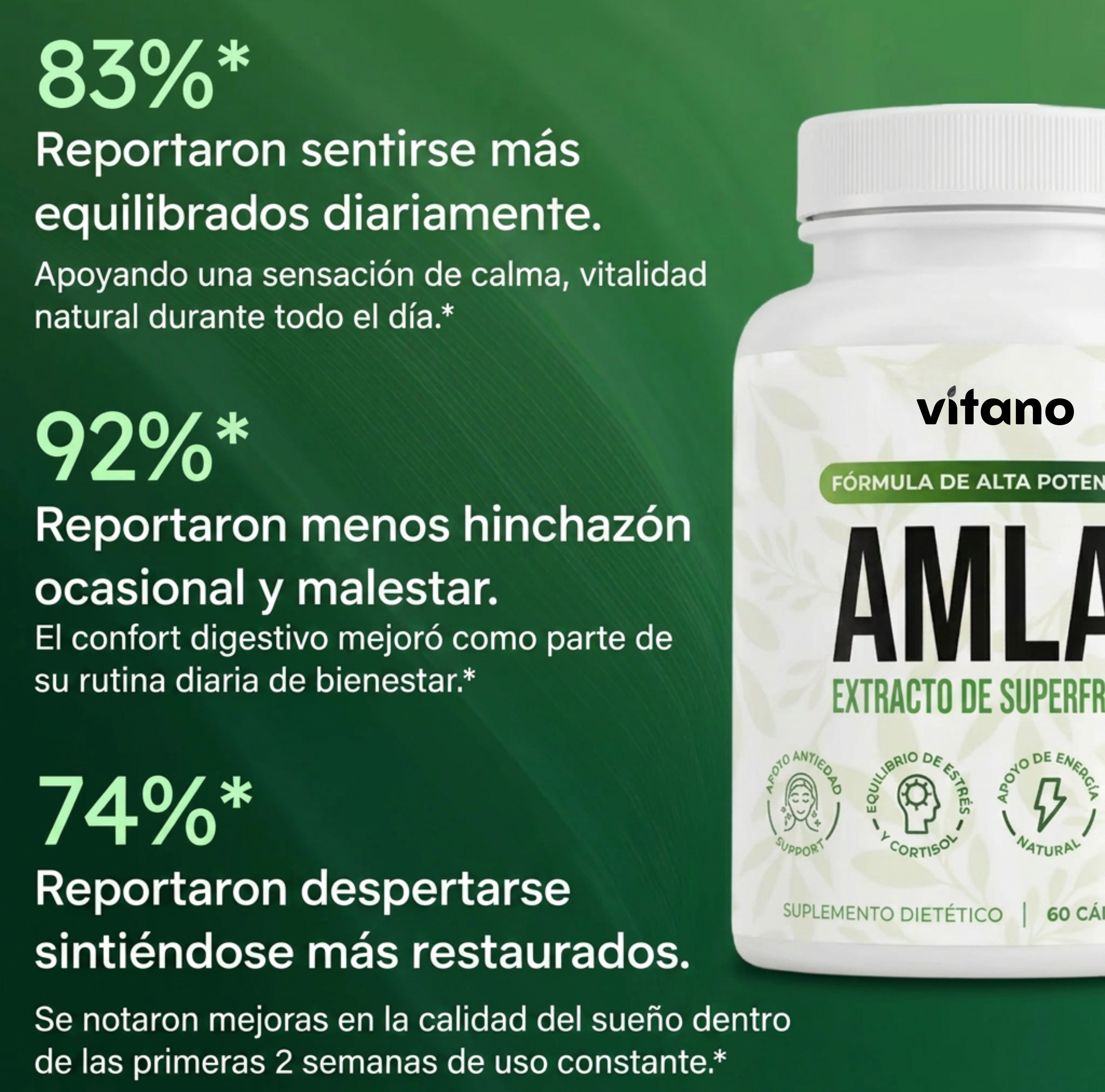 Cápsulas de superfruta Amla